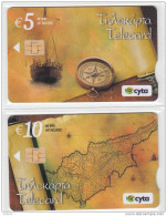 CYPRUS - 50 Years Cyprus Republic, Collector"s Cards No 20-21, Tirage 500, 11/10, Mint - Cipro