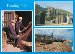 Angleterre - Hastings - Hastings Life - Multivues - Pecheurs - Sussex - England - Royaume Uni - UK - United Kingdom - CP - Hastings