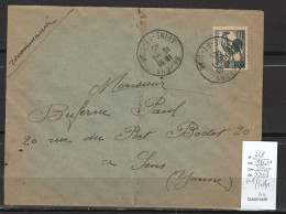 France - Lettre  Coq - Yvert 648 - SEUL SUR LETTRE - - Covers & Documents