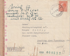 Bulgarie Lettre Censurée Varna Pour L'Allemagne 1943 - Storia Postale