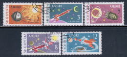 Albania 1963 Mi# 779-783 Used - Russian Interplanetary Explorations / Space - Europa