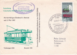 DDR 1987  25 Jahre Ehrenamtliche Denkmal Pflege - Tram