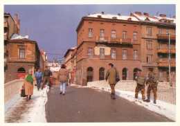 Guerre Bosnie-Herzegovine, SARAJEVO Pont Rivière "MILJACKA"* Carrefour Tragique Où Fut Assassiné L'empereur D*Photo IFOR - Bosnie-Herzegovine