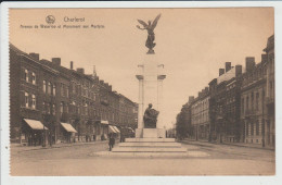 CHARLEROI - BELGIQUE - AVENUE DE WATERLOO ET MONUMENT AUX MARTYRS - Charleroi