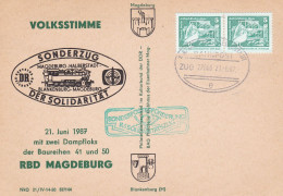 DDR 1987   ZUG 27666 Sonderzug Der Solidarität - Treinen