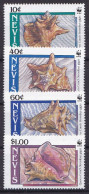 NEVIS 1990 MNH**- WWF - Conchiglie