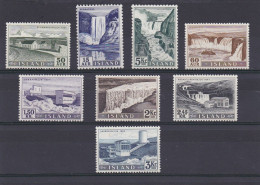 Islande 1956, Cat. Yvert N° 261/68 **.Electrification De L'Islande - Unused Stamps