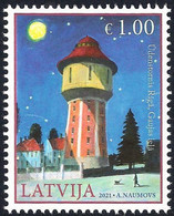 Latvia Lettland Lettonie 2021 (06) Architecture Of Latvia - Water Tower - Riga - Gaujas Street - Latvia