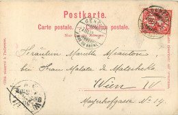 SUISSE MARCOPHILIE Cachet GENEVE RUE DU RHONE 1902 POUR WIEN  - Poststempel