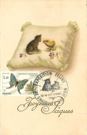 CACHET PROVISOIRE -  EXPOSITION  FELINE  CHAZELLES SUR LYON  - 1980 - Aushilfsstempel