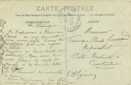 CACHET CONSTANTINE 1907 POSTE RESTANTE A CONSTANTINE  - Otros & Sin Clasificación