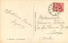 CACHET A DATE ORAN RP 1934 POUR TROYES AUBE - Covers & Documents