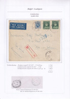 971/40 -- PAR AVION - Enveloppe Recommandée TP Képis MORTSEL 1934 Vers DAR ES SALAAM Tanzania - Covers & Documents