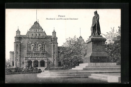 AK Posen / Poznan, Akademie Und Bismarckdenkmal  - Posen