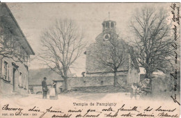 Pampigny  Le Pasteur Devant Sa Cure, Madame Et Coupe De Bois /APPLES Cachet Linéaire1900 - Pampigny