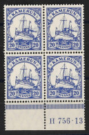 Deutsche Kolonien Kamerun, 1905, 23 I, Postfrisch, Viererblock - Kameroen