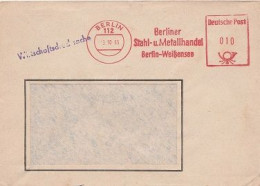 DDR Brief Mit Freistempel Berlin 1965 Rot Berliner Stahl Und Metallhandel Berlin Weißensee - Frankeermachines (EMA)