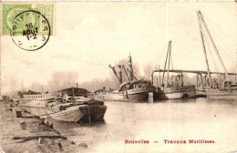 BRUXELLES / BRUSSEL /  TRAVAUX MARITIMES - Transport (sea) - Harbour