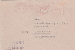 Berlin Brandenburg  Brief Mit Freistempel Berlin Steglitz 1948 Rot Feinwerk - Berlin & Brandebourg