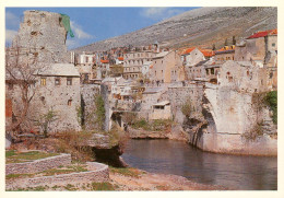 Guerre Bosnie-Herzegovine, MOSTAR, Ruines Du Vieux Pont "Stari Most" Datant De L'Empire Ottoman Sur La Neretva - Bosnie-Herzegovine