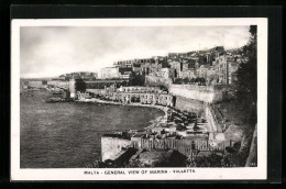 AK Valletta, General View Of Marina-Valletta  - Malte
