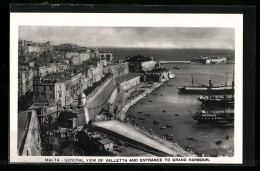 AK Valletta, General View And Entrance To Grand Harbour  - Malte