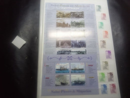 DM910 LOT FEUILLES SAINT PIERRE ET MIQUELON TOUS NEUFS MNH  A TRIER COTE++ DEPART 10€ - Colecciones (en álbumes)