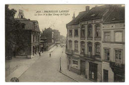 Laeken  Bruxelles   La Gare Et La Rue Champ-de-l'Eglise - Laeken