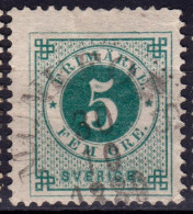 Stamp Sweden 1872-91 5o Used Lot59 - Used Stamps