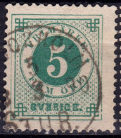 Stamp Sweden 1872-91 5o Used Lot65 - Gebruikt