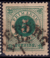 Stamp Sweden 1872-91 5o Used Lot68 - Used Stamps