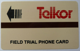 SOUTH AFRICA - Telkor - Magnetic - Field Trial - Engineer Sample - With Control Number - Damaged - Suráfrica