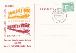 DDR 1988 U-Bahn Aus S-Bahn Modelleisenbahn-Verband Card - Treinen