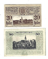 **notgeld   Austria  St Peter In Der Au 20+50 Heller 924b - Oostenrijk