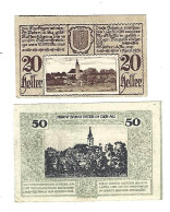 **notgeld   Austria  St Peter In Der Au 20+50 Heller 924b - Oesterreich