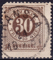 Stamp Sweden 1872-91 30o Used Lot11 - Oblitérés