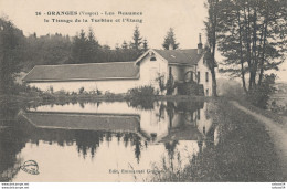 88) GRANGES : Les Beaumes - Le Tissage De La Turbine Et L'étang (1918) - Granges Sur Vologne