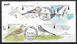Finlande 2020 Bloc Avec 2653/2656 Oblitéré Oiseaux - Postzegelboekjes