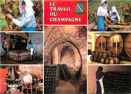 Vignes - Champagne - Multivues - Vendanges - Bouteilles De Champagne - CPM - Voir Scans Recto-Verso - Vignes