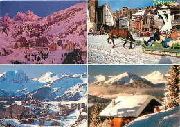 74 - Avoriaz - Multivues - Chevaux - Traineau - Hiver - Neige - CPM - Voir Scans Recto-Verso - Avoriaz