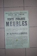 A1 Affiche - Vente Publique - Thuin - 1940 !!! Notaire - Posters