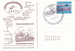 DDR 1988 75 Jahre Eisenbahnstrecke Bock-Wallendorf-Neuhaus ZUG 24637 - Tramways