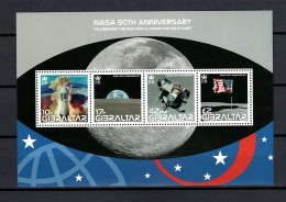 Gibraltar 2008 Space, NASA 50th Anniversary S/s MNH - Europa