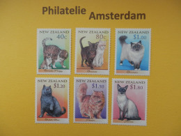 New Zealand 1998, FAUNA CATS CHATS KATZEN KATTEN GATOS: Mi 1651-56, ** - Gatti