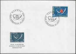 Suisse 1958 Y&T 611 Sur FDC. Conférence Sur L'énergie Atomique - Atoom