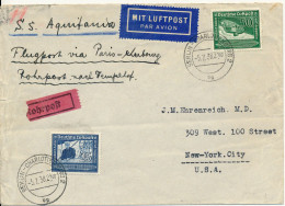 BF0682 / BERLIN - CHARLOTTENBURG  - 15.11.38  ,  Rohrpost Nach Tempelhof , Luftpost Nach Cherbourg  -  Michel  669/670 - Correo Aéreo & Zeppelin