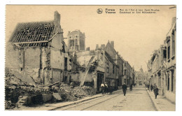 Veurne Furnes   Rue De L'Est Et Tour Saint-Nicolas - Veurne