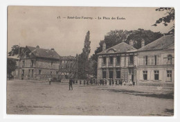 SAINT LEU TAVERNY  [95] Val D'Oise - 1907 - La Place Des Ecoles - Animée - Saint Leu La Foret