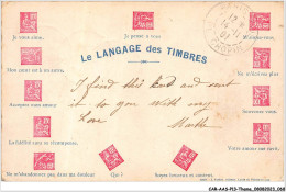 CAR-AASP13-0889 - LANGAGE - LANGAGE DES TIMBRES - Timbres (représentations)