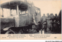 CAR-AASP13-0863 - SANTE - CARTE PHOTO - AUTOMOBILE AMBULANCE PRISE AUX ALLEMANDS - Santé